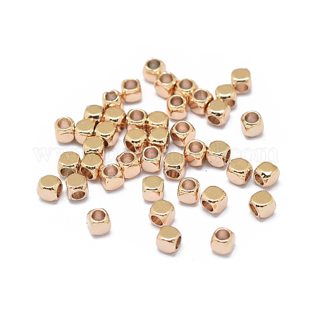 Rack Plating Brass Spacer Beads X-KK-F801-11-RG-1