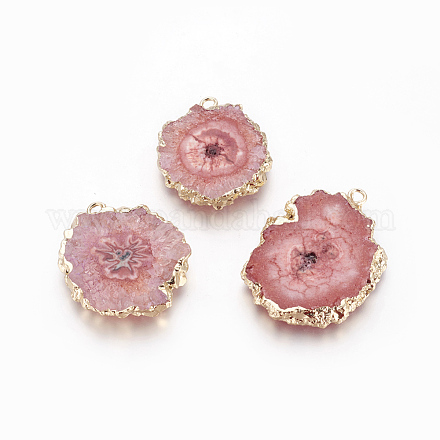 Подвески из натурального окрашенного кварца G-P399-B11-1