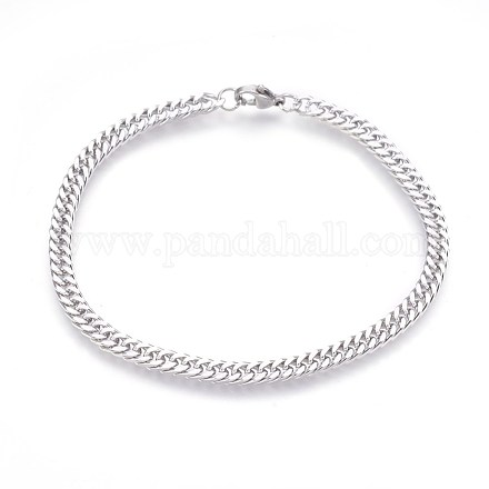 Bracelets maillon chaîne en 304 acier inoxydable BJEW-P235-13P-1