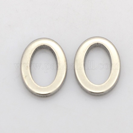 楕円形の201の環をつなぐステンレス鋼  ステンレス鋼色  15x10x1.5mm STAS-N015-06-1