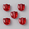 Handmade Lampwork Beads, Tulip, Crimson, 9.5x9x5mm, Hole: 1mm