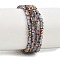 Electroplate Glass Beads Stradns, Round, Half Plated, Faceted, Gainsboro, 3x2.5mm, Hole: 0.7mm, about 142pcs/strand, 14.02''(35.6cm)