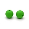 Silicone Beads Round Rubber Bead 15MM Loose Spacer Beads for DIY Supplies Jewelry Keychain Making, Lime Green, 15mm