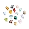 Glass Imitation Austrian Crystal Beads, Rectangle, Faceted, Mixed Color, 8x6.5x4mm, Hole: 1.2mm