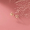 Alloy Earrings for Women, with 925 Sterling Silver Pin, Butterfly, 14.5mm