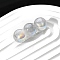30Pcs Gradient Color Opaque Resin Beads, with Glitter Powder, Round, Gainsboro, 8mm
