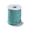 Nylon Twisted Round Cord, for Bag Strap Making, Turquoise, 5~5.5mm, about 10.94 Yards(10m)/Roll