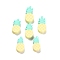 Handmade Polymer Clay Beads, Pineapple, Yellow, 15~17x7~9x4.5mm, Hole: 1.5mm