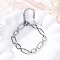 304 Stainless Steel Oval Link Chain Bracelets for Men Women, Elaborate Polishing, Stainless Steel Color, 6-3/4 inch(17.1cm)