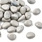 Opaque Acrylic Beads, Nuggets, Gray, 17~18x13~13.5x8~8.5mm, Hole: 1.4mm, 393pcs/500g