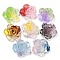 Luminous Transparent Epoxy Resin Decoden Cabochons, Glow in the Dark Flower, Mixed Color, 32x34x11mm