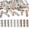 Pandahall 30Pcs 3 Colors Rack Plating Aluminum Beads, Long-Lasting Plated, Column, 29x8mm, 10pcs/color