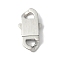 316 Surgical Stainless Steel Bayonet Clasps, Oval, Stainless Steel Color, 32x17.5x5mm, Hole: 4.5x6.5mm