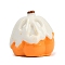 Halloween Resin Display Decorations, for Home Office Desk Decoration, White, Pumpkin, 21x20.5x20mm