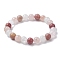Natural Mixed Gemstone Round Beaded Stretch Bracelets for Women, Inner Diameter: 2 inch(5.05cm)