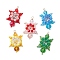 Seed Beads Beaded Charms, Tortoise Pendants, Mixed Color, 31x20x8mm, Hole: 1.6mm