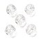 Transparent Acrylic Beads, Turtle Shell, Clear, 10~11x12mm, Hole: 1.8mm, about 625pcs/500g