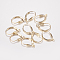 JK Findings, with Loop, Yellow Gold Filled Leverback Earring Findings, with Loop, 1/20 14K Gold Filled, 17x10x3mm, Hole: 1mm, Pin: 0.6mm