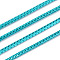 Waxed Polyester Cords, for Jewelry Making, Dark Turquoise, 1.5mm, about 10m/roll