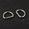 Tarnish Resistant 304 Stainless Steel D Rings, Buckle Clasps, For Webbing, Strapping Bags, Garment Accessories, Stainless Steel Color, 15x19x3mm