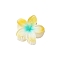 Plastic Claw Hair Clips, Hair Accessories for Women & Girls, Flower, Lime, 40mm