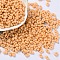 Opaque Acrylic Beads, Peanut, Orange, 6.5x4x3mm, Hole: 1.4mm, about 197pcs/10g