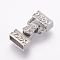Tarnish Resistant 304 Stainless Steel Magnetic Clasps, Fold Over Clasps, Smooth Surface, Stainless Steel Color, 28x14x7.5mm, Hole: 4x12mm