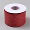 9.1M Burlap Lace Rolls, Burlap Ribbons For Craft Making, FireBrick, 2-1/2 inch(63mm), about 9.95 Yards(9.1m)/Roll