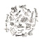 20Pcs 20 Styles Tibetan Style Alloy Pendants Set, Musical Instruments Charms, Antique Silver, 14~30x7~19x1~6mm, Hole: 1.2~2mm, 1pc/style