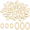 600Pcs 2 Style Brass Open Jump Rings, Long-Lasting Plated, Golden, 300pcs/style
