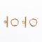 304 Stainless Steel Toggle Clasps, Golden, 15x2mm, Hole: 13mm