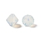 Transparent Imitation Austrian Crystal K9 Glass Beads, Faceted, Bicone, White, 8x8mm, Hole: 1mm
