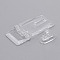 Transparent Acrylic Buckles, with Latch, Rectangle, Clear, 55x26.5x6.5mm, Hole: 15.5x4mm