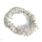 Natural White Jade Stretch Bracelets, Chip, Inner Diameter: 2-1/8~2-3/8 inch(5.5~6cm)