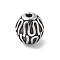 304 Stainless Steel Beads, Round, Antique Silver, 9.5mm, Hole: 2mm