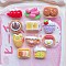 Opaque Resin Cabochons, Imitation Food, Mixed Shapes, Mixed Color, 8~13x10~14x6~7.5mm