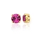Preciosa® MAXIMA Crystal in Sew-On Cup, Czech Crystal, 719 37 080 Chaton(Round), Golden, 70350 Fuchsia, SS34(7.05~7.25mm)
