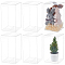 Foldable PET Packing Boxes, Rectangle, Clear, 10x10x18cm