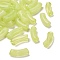 Acrylic Beads, Imitation Gemstone, Curved Tube, Green Yellow, 34.5x13x11mm, Hole: 3.5mm, about 155pcs/500g
