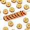 Brass Grade A Rhinestone Beads, Rondelle, Nickel Free, Golden, Light Siam, 6x3mm, Hole: 1mm