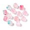 Transparent Acrylic Beads, Square, Lavender Blush, 7x6.5x6mm, Hole: 1.5mm, about 1900pcs/500g