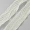 Polyester Pleated Ribbons, with Spool, Honeydew, 1-5/8 inch(40mm)