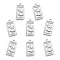 Non-Tarnish 201 Stainless Steel Pendants, Rectangle with Venus, Stainless Steel Color, 25x12.5x2.5mm, Hole: 1.8mm