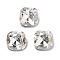 K9 Glass Rhinestone Cabochons, Pointed Back & Back Plated, Suqare, Silver Shade, 8x8x4mm