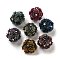 Acrylic Handmade Polymer Clay Rhinestone Beads, Flower Luminous Beads, Glow in the Dark, Mixed Color, 20mm, Hole: 1.8mm