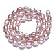 Fili di perle di perle d'acqua dolce coltivate naturali PEAR-N012-06W-4