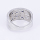 Brass Micro Pave Cubic Zirconia Finger Rings RJEW-E145-35P-19mm-3