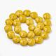 Opaque Solid Color Glass Beads Strands GLAA-N032-05L-3