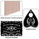 CREATCABIN Moon Phase Wood Spirit Board Kit Pendulum Board Wooden Pendulum Dowsing Divination Board Metaphysical Message Talking Board with Planchette for Witchcraft Altar Supplies 11.8X8.3 Inch DJEW-WH0324-049-3