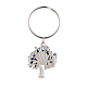 Porte-clés en lapis-lazuli naturel KEYC-JKC00219-07-2